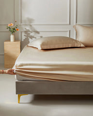 25 Momme Silk Fitted Sheet, Champagne
