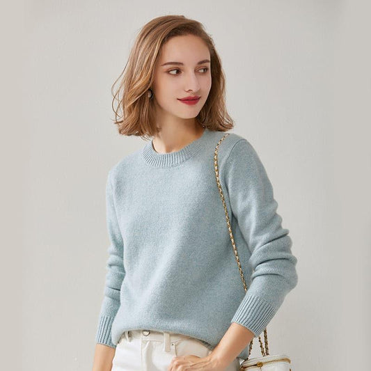 Pure Cashmere Crew-Neck Sweater