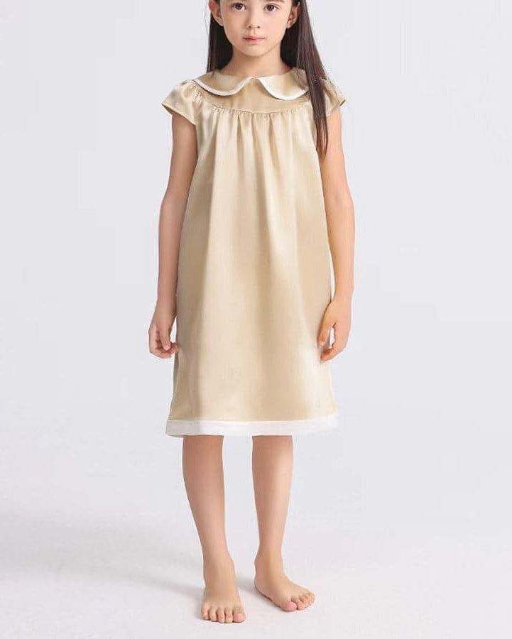 Kids Baby Girl Silk Nightgown - DAISYSILK UK