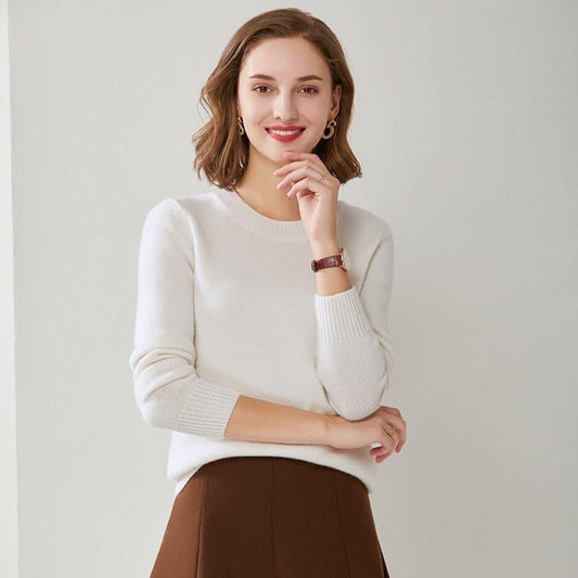 Pure Cashmere Crew-Neck Sweater