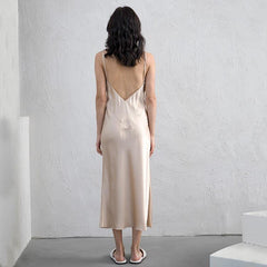 22 Momme Silk Nightgown Long Slip Dress