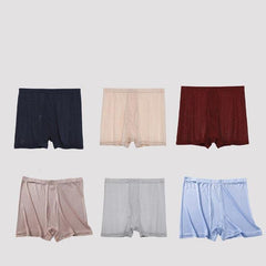 3 Pcs Large Elasticity Knit Soft Silk Boxer Shorts