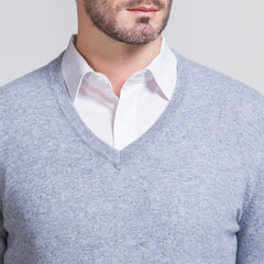 Men's V Neck Cashmere Sweater