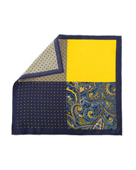 Golden Printed Patchwork Men's Classic Handkerchief