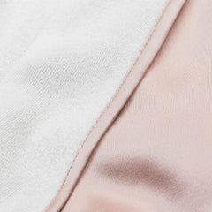 Silk and Velvet Reversible Robe for Winter Pink