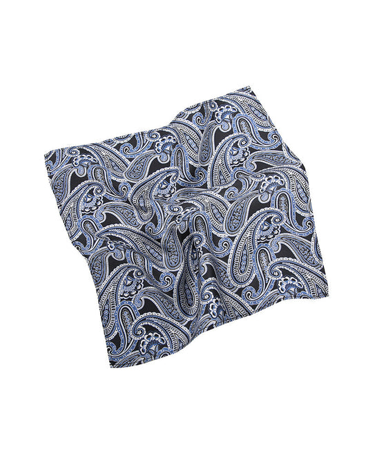Dark-Toned Printed Men's Silk Handkerchief
