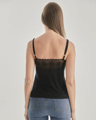 Lace Silk Knit Camisole