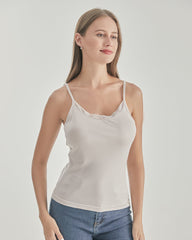 Lace Silk Knit Camisole