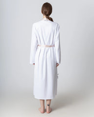 Silk and Velvet Reversible Robe for Winter Pink