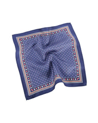 Dark-Toned Printed Men's Silk Handkerchief