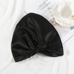 Silk Night Sleeping Cap with Ribbons