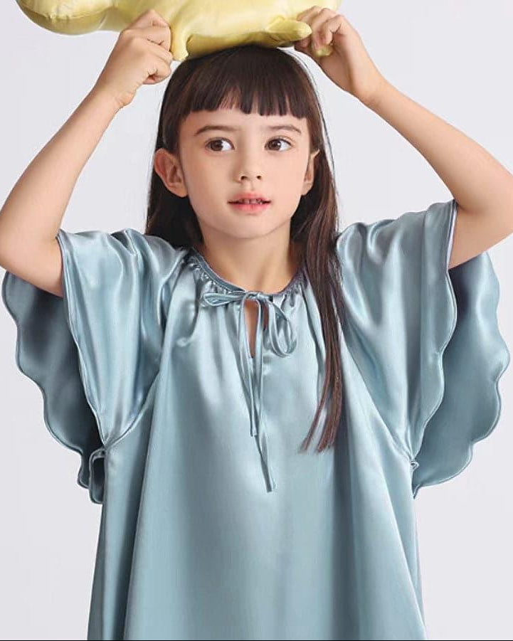 Bat-sleeved Nightdress for Girls - DAISYSILK UK