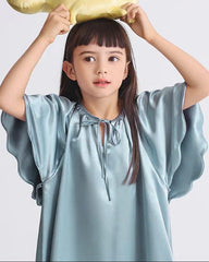 Bat-sleeved Nightdress for Girls - DAISYSILK UK