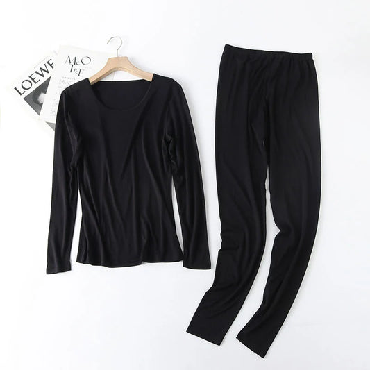 Black Silk Thermal Set, Black