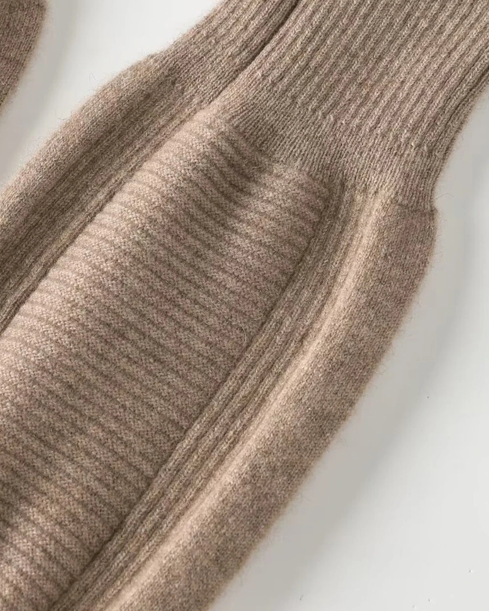 Cashmere Knee Pads, Beige