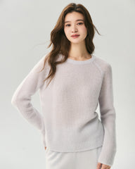 Cashmere Silk Raglan Sleeve Sweater