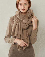 Cashmere Tippet Scarf, Brown