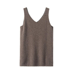 Cashmere V Neck Sweater Vest