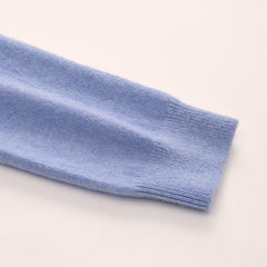 Crewneck Lightweight Cashmere Sweater, Blue