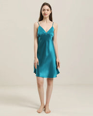 Close Fitting Silk Nightgown