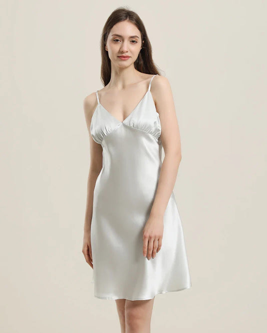 Close Fitting Silk Nightgown