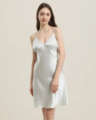 Close Fitting Silk Nightgown