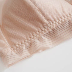 Concise Lace Comfy Silk Bralette Bra