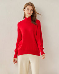 Turtleneck Oversized Cashmere Sweater