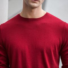 Crew Neck Cashmere Sweater for Men