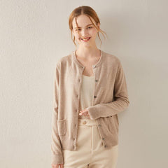 Crewneck Pure Cashmere Cardigan