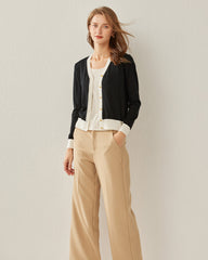 Cropped Women's Cozy Sweater Cardigan