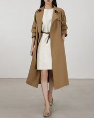 40 Momme Sleeveless Silk Straight Dress, Cream