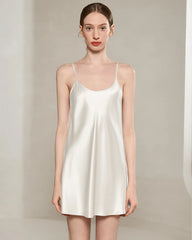 Women's Washable Silk Short Nightgown - DAISYSILK UK