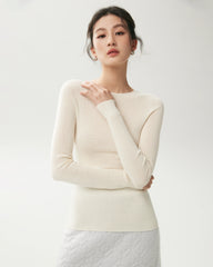 100% Merino Wool Crew Neck Top