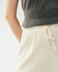 Merino Wool Straight Leg Knit Trousers