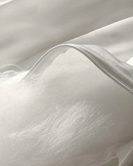 Mulberry Silk Comforter with Silk Shell, White