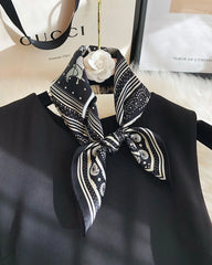 Equestrian Paisley Print Silk Scarf