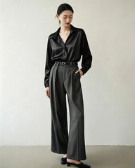 22 Momme Silk Hidden Placket Blouse