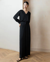 22 Momme Silk Shirt and Straight Pants Set