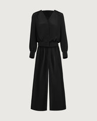 22 Momme Silk Shirt and Straight Pants Set