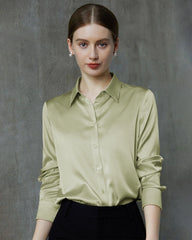 22 Momme Silk Long Sleeve Shirt for Women