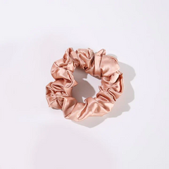 3.5 CM Midi Silk Scrunchies, Caramel