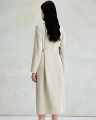 30 Momme Luxury Silk Long Sleeve Midi Dress