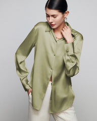 30 Momme Women's Slouchy Silk Shirt