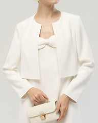 40 Momme Silk Cropped Jacket