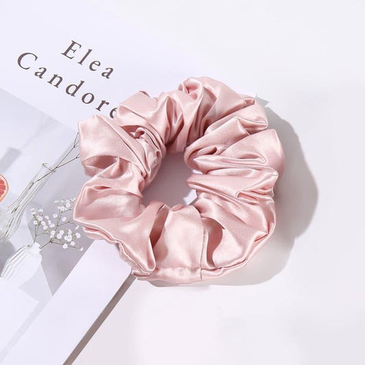 5CM Large Silk Hair Scrunchies, Pink