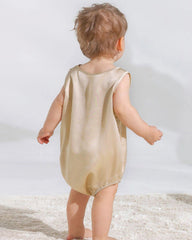 Sleeveless Baby Silk Onesies