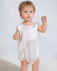 Sleeveless Baby Silk Onesies