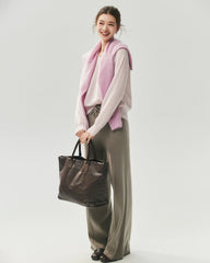 Cashmere Silk Relaxed V-Neck Sweater
