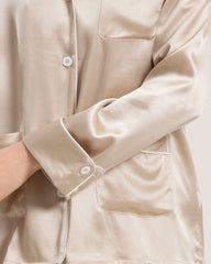 Classic Silk Pajamas For Women, Champagne